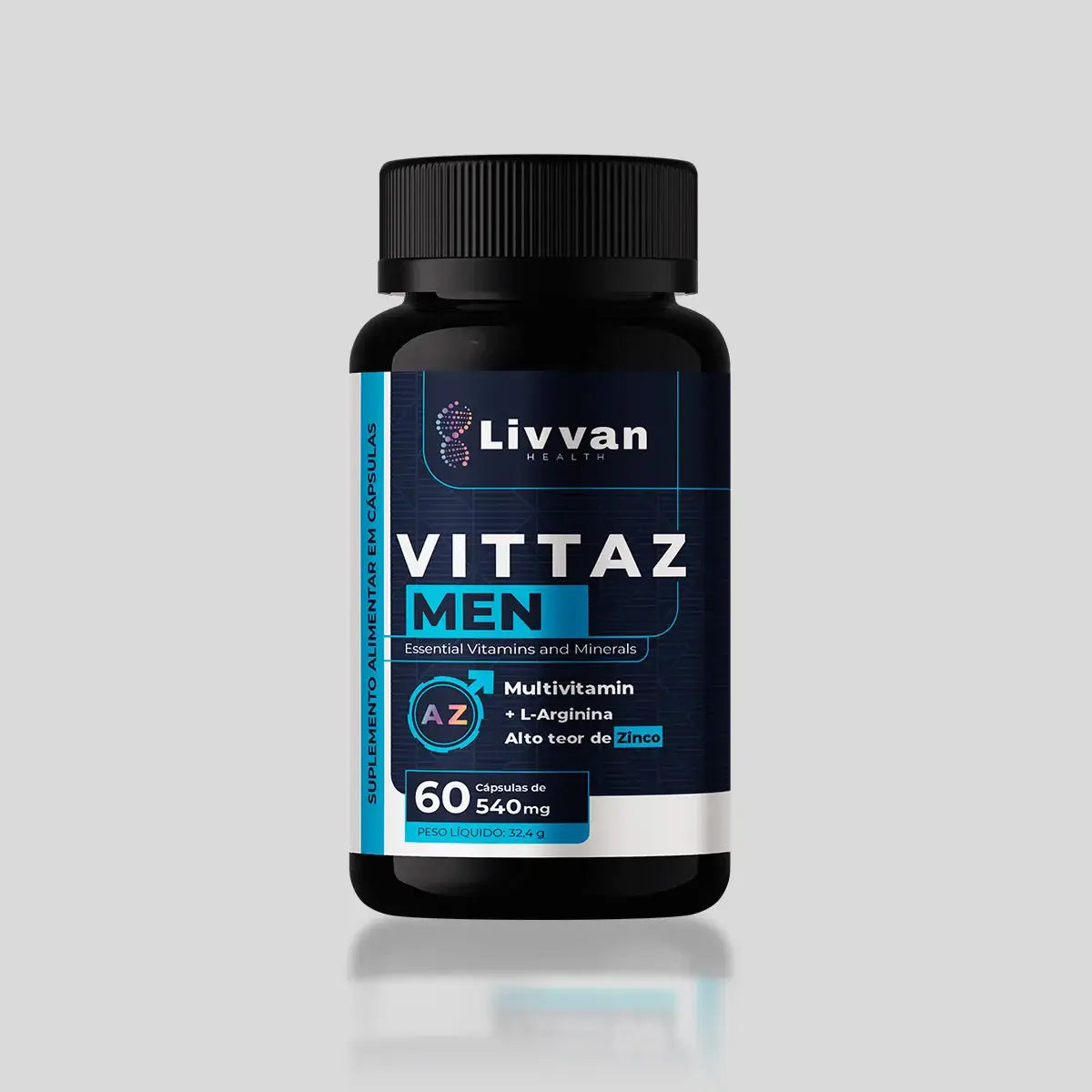 Frasco de Vittaz Men multivitamínico masculino LIVVAN