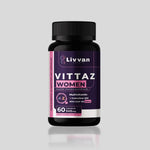 Frasco de Vittaz Women multivitamínico feminino LIVVAN
